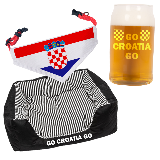 Go Croatia Go Pet Pack with Beer Glass buy at ThingsEngraved Canada