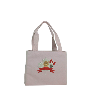 Classic Utility Tote Bag with Canadian Beaver and Custom Name Embroidery buy at ThingsEngraved Canada