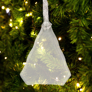 Clear Glass Ornament - Tree