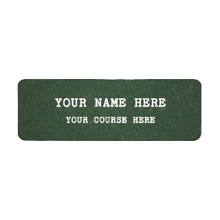 Name Tag - Chuck Board Design