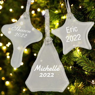 Glass Christmas Ornament 3-pack