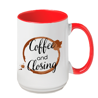 Coffee and Closings Ceramic Mug buy at ThingsEngraved Canada