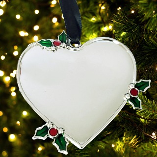 Custom Engraved Christmas Ornament - Xmas Heart buy at ThingsEngraved Canada