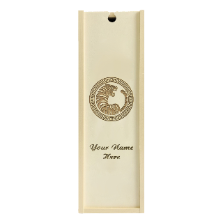 Custom Engraved Year of the Tiger Wine Box buy at ThingsEngraved Canada