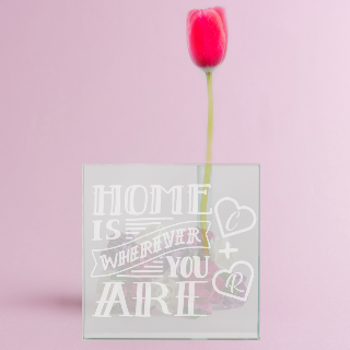 Home is Wherever You Are Bud Vase buy at ThingsEngraved Canada