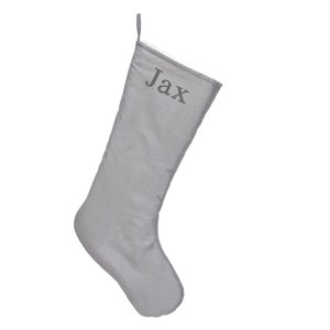 Personalized Christmas Stockings - Chic Grey buy at ThingsEngraved Canada