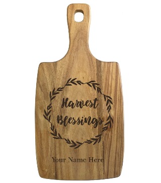 Fall Personalized Serving Board buy at ThingsEngraved Canada