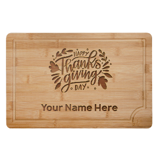 Happy Thanksgiving Custom Engraved Cutting Board buy at ThingsEngraved Canada