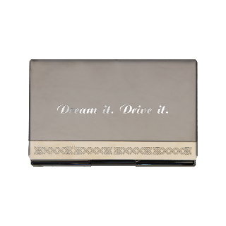 Dream it Drive it Custom Engraved Card Case