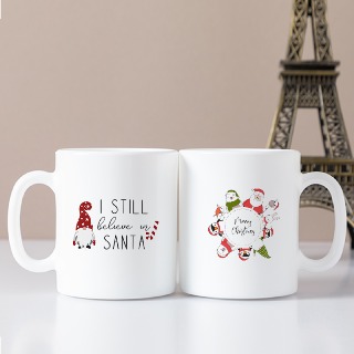 Cute Christmas Coffee Mug Set buy at ThingsEngraved Canada