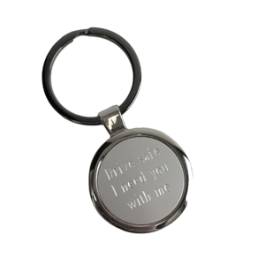Round Engravable Blank Keychain
