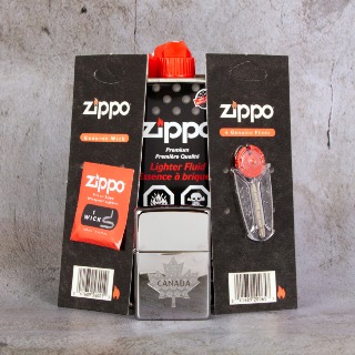 Canada Maple Leaf Zippo Gift Set. buy at ThingsEngraved Canada