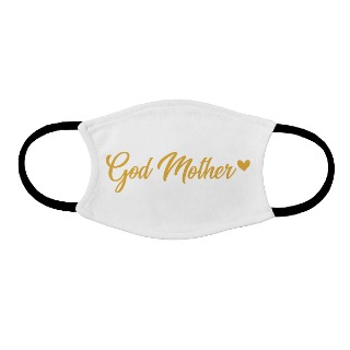 Adult face mask Godmother  with Custom Date - Heart buy at ThingsEngraved Canada
