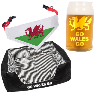 Go Wales Go Pet Pack with Beer Glass
