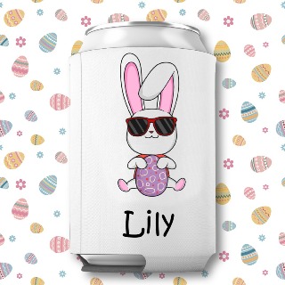 Cool Bunny Easter Can Cooler 1 buy at ThingsEngraved Canada