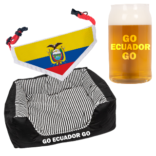 Go Ecuador Go Pet Pack with Beer Glass buy at ThingsEngraved Canada