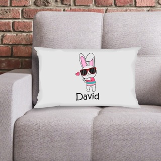 Easter Bunny Rectangular Cushion Cover 4