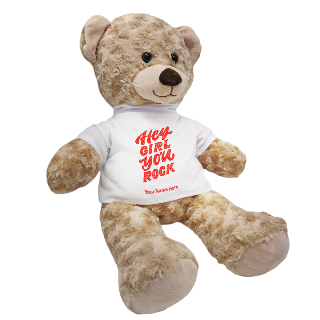 Custom Girl You Rock Teddy Bear buy at ThingsEngraved Canada